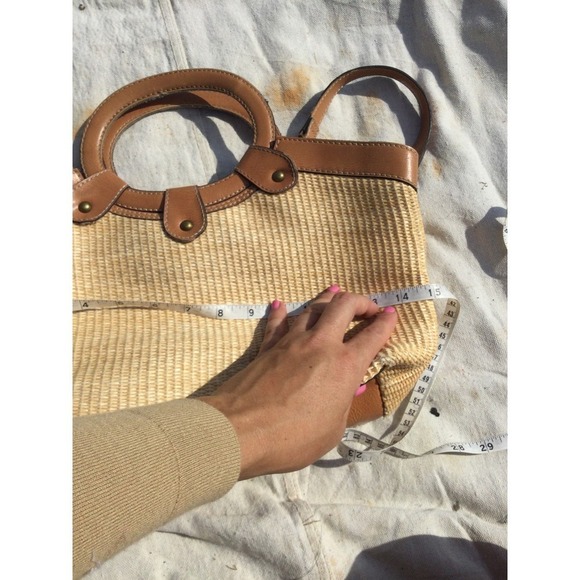 Fossil Tan and Brown Embroidered Tote Bag - Picture 13 of 14